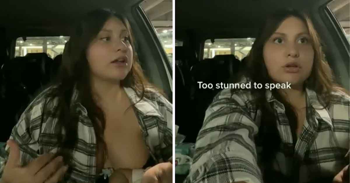 woman breastfeeding in her car is confronted by a total stranger