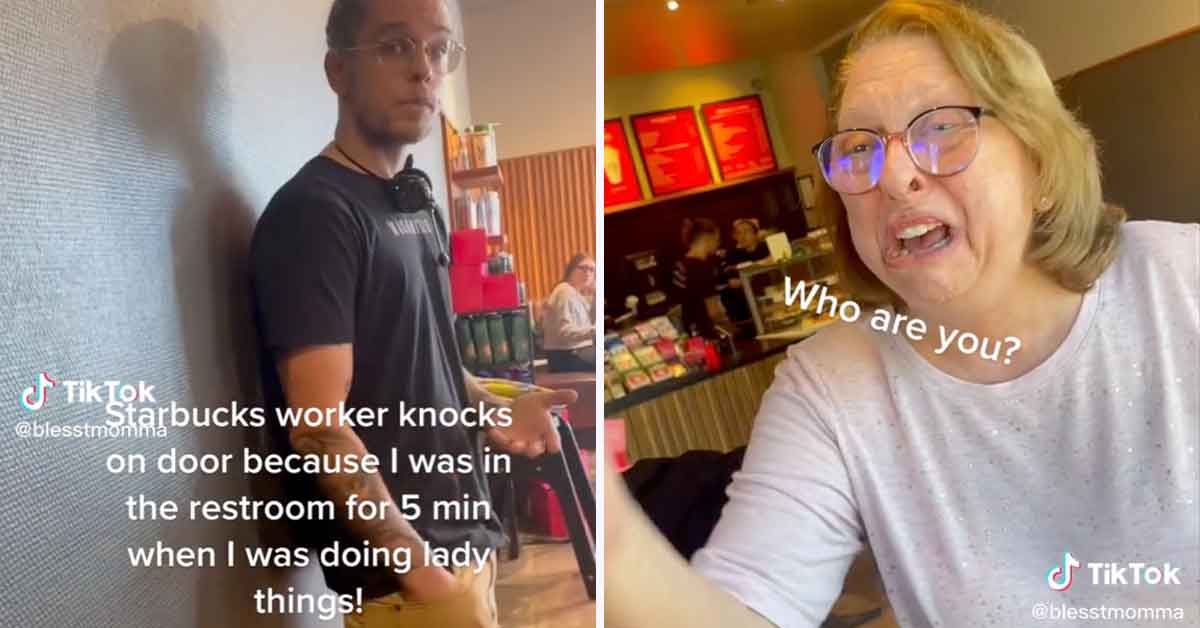 starbucks employee checks in on the wrong woman