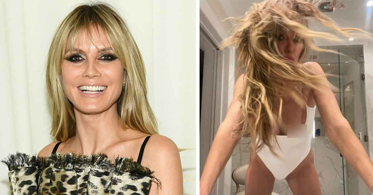 heidi klum has a wardrobe malfunction on instagram