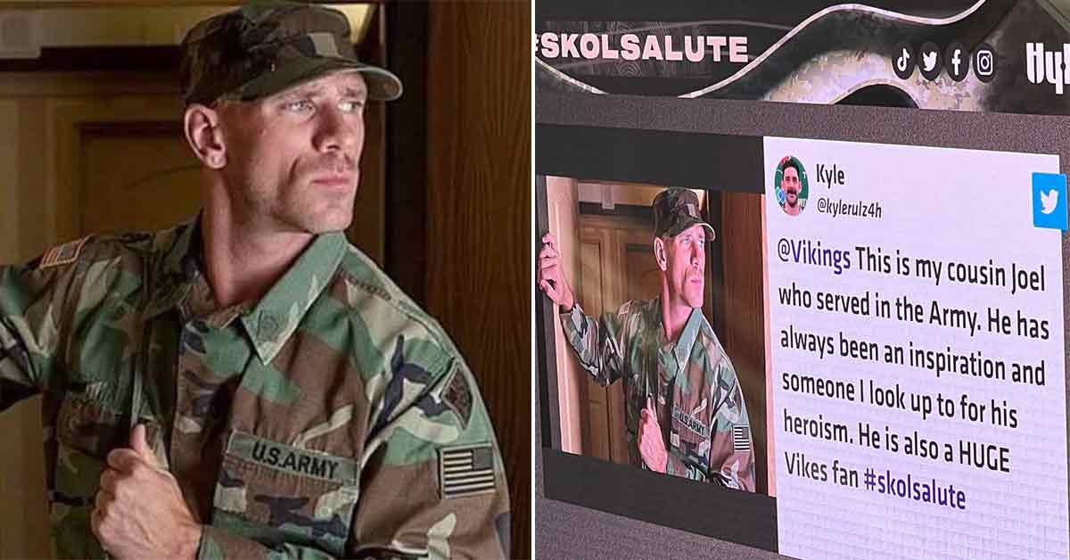 Vikings Tricked Into Posting Military Salute For Male Porn Star