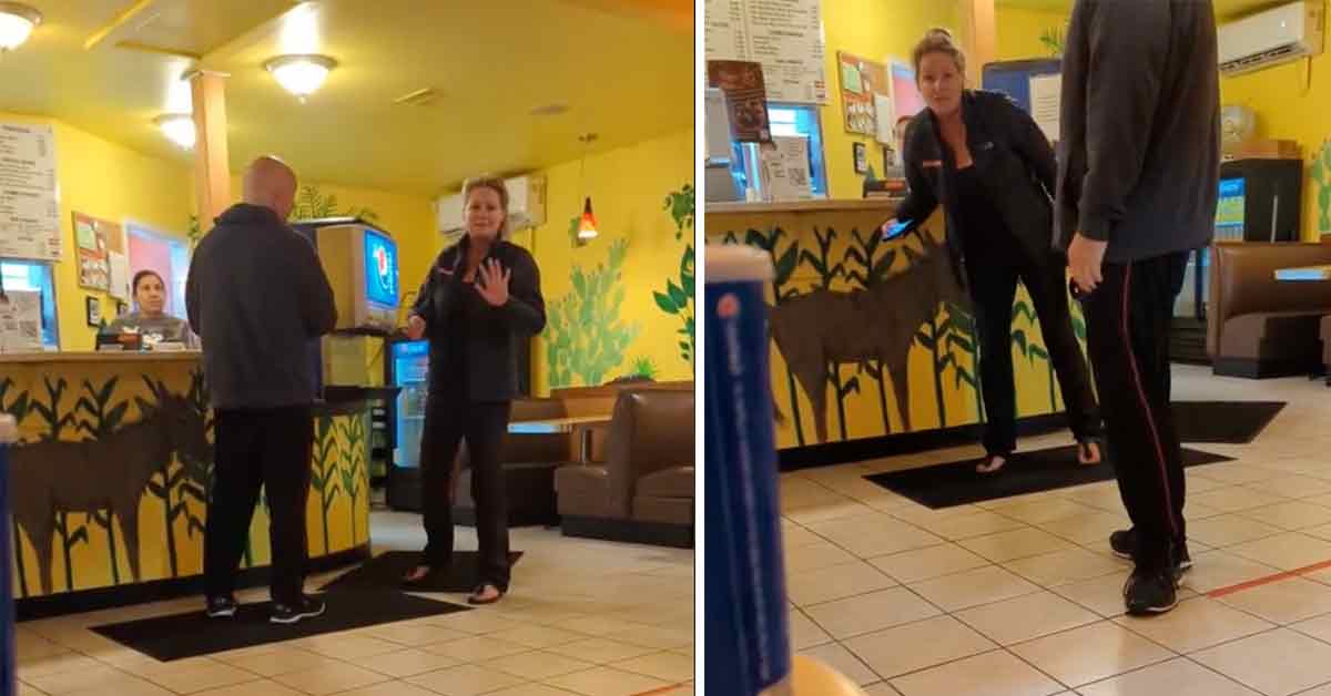 rude karen cusses at diners who defend restaurant staff