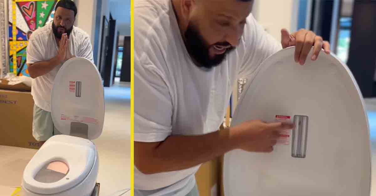 dj khaled and toto toilet