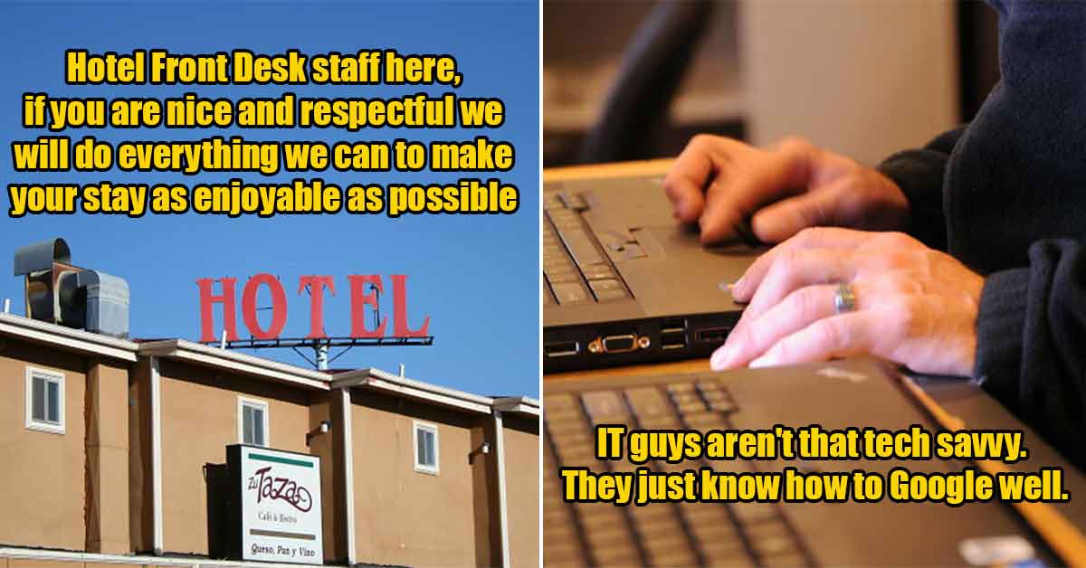 secrets from a hotel front desk worker - IT worker secrets