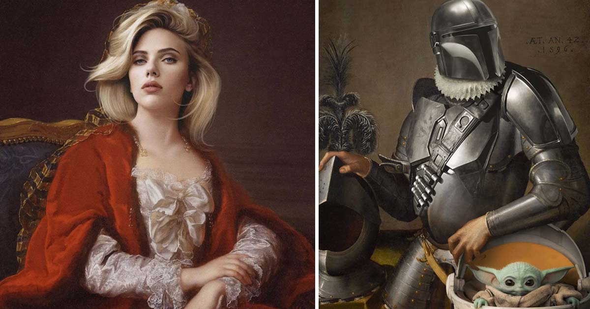 celebrities in classical paintings