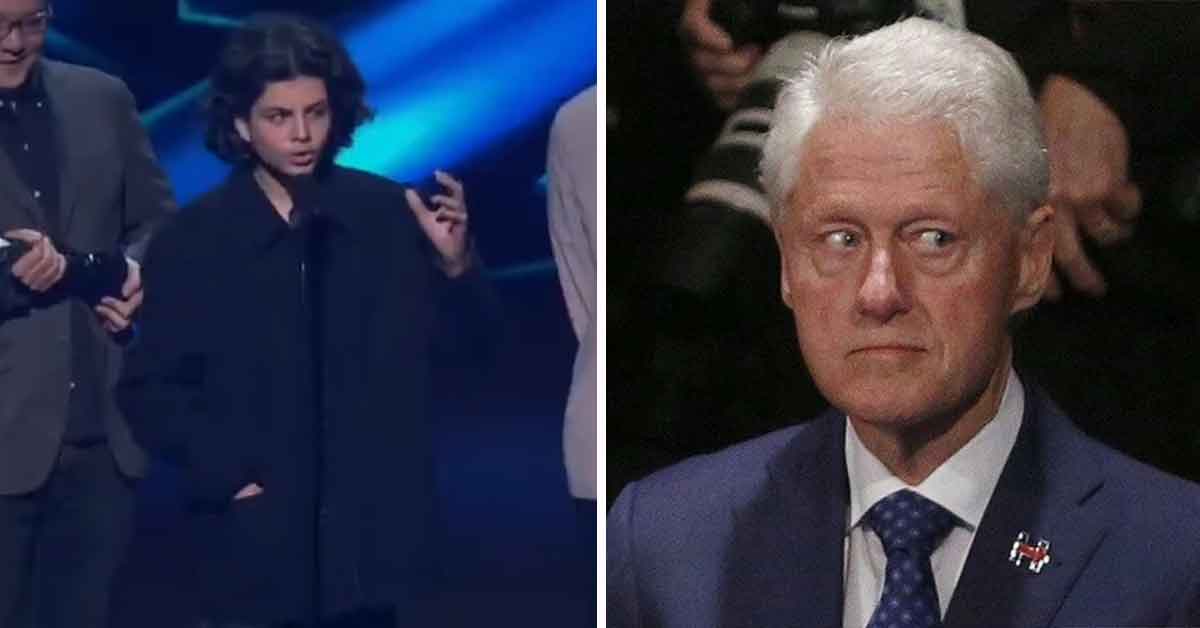 kid rushes game awards stage and dedicates his time to Bill Clinton