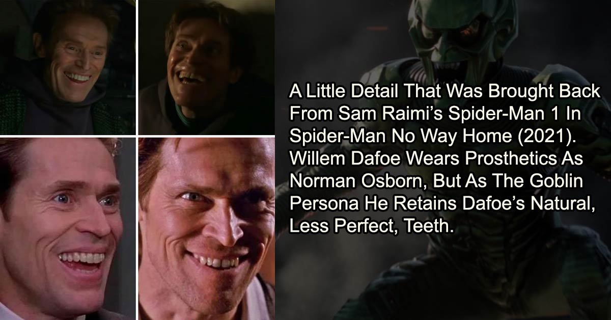 movie facts willem dafoe teeth