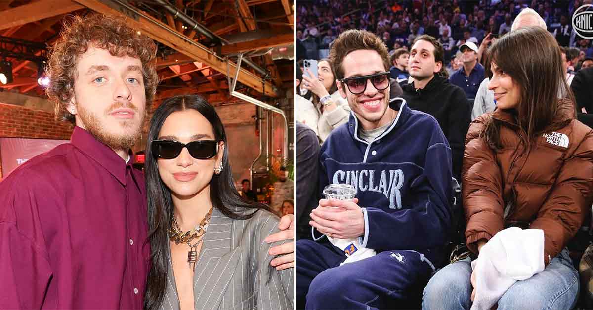 Pete Davidson and Emrata at a Knicks game - Jack Harlow and Dua Lipa