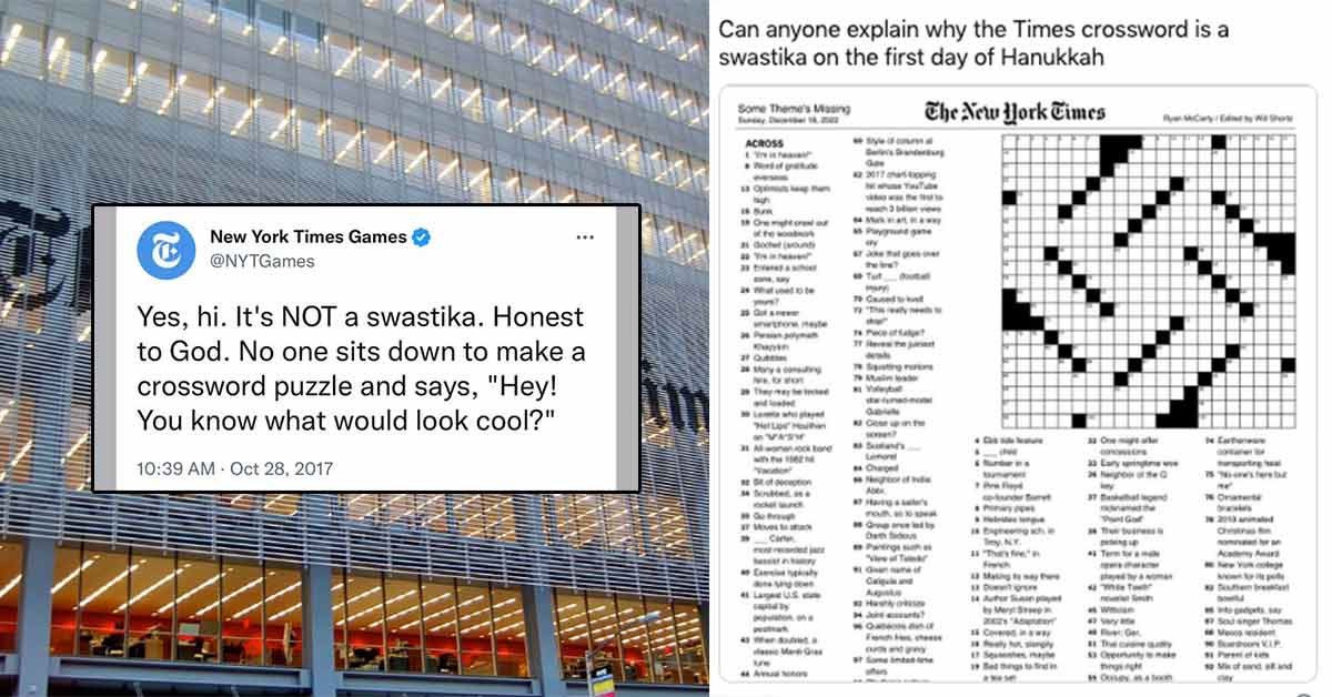 New York Times Swastika crossword