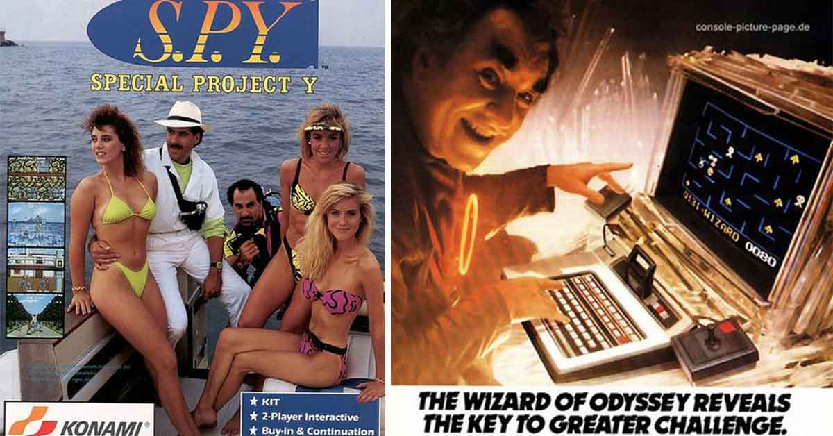 Vintage Gaming Ads - spy, wizard of odyssey