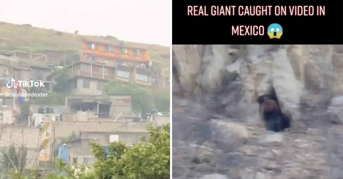 giant walking on the top of a mountain in Mexico