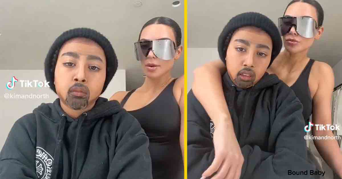 kim and north west tiktok