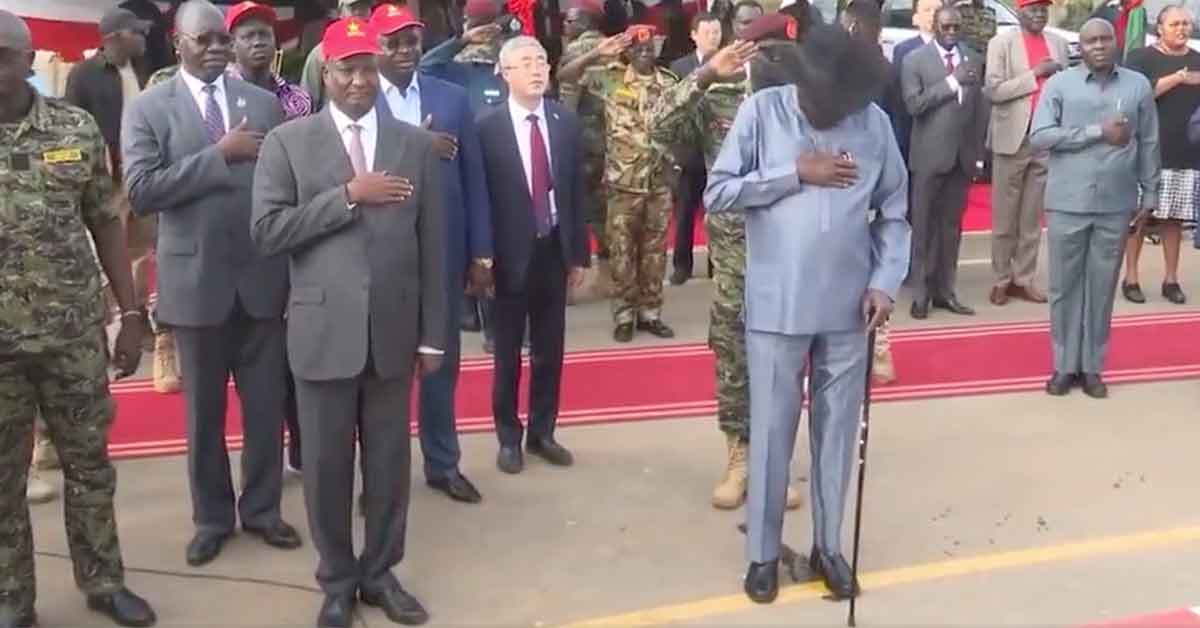 South Sudanese President Salva Kiir Pisses Himself In Public