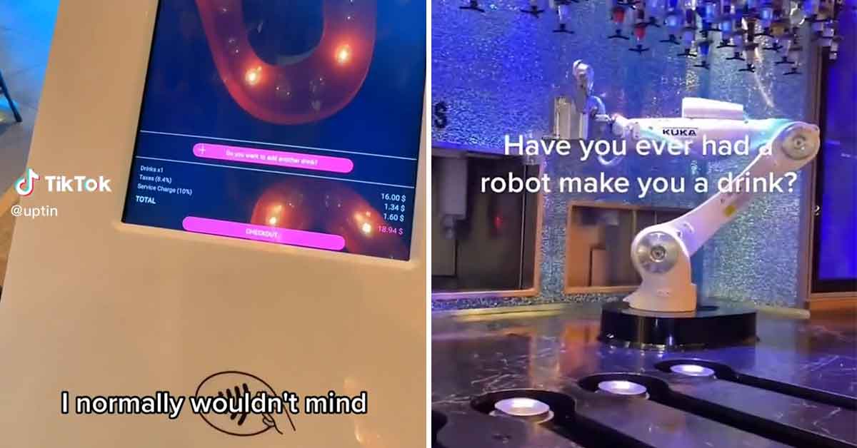 robot bartender gets a 10 percent tip