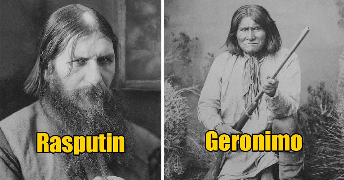 historical portraits -  Rasputin and Geronimo