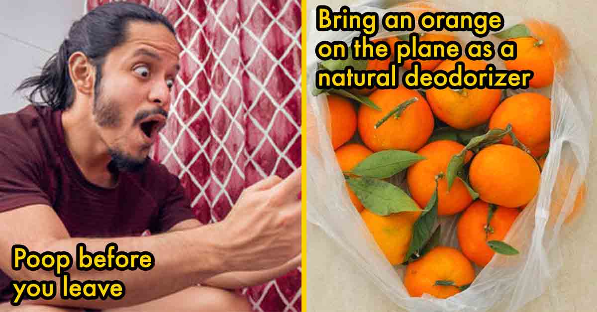 tourist tips poop before you leave, bring an orange