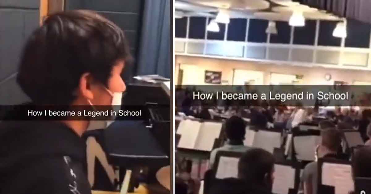 Kid Becomes a Legend By Playing the Most Recognizable Intro Theme During Band Practice