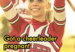 pregnant cheerleader