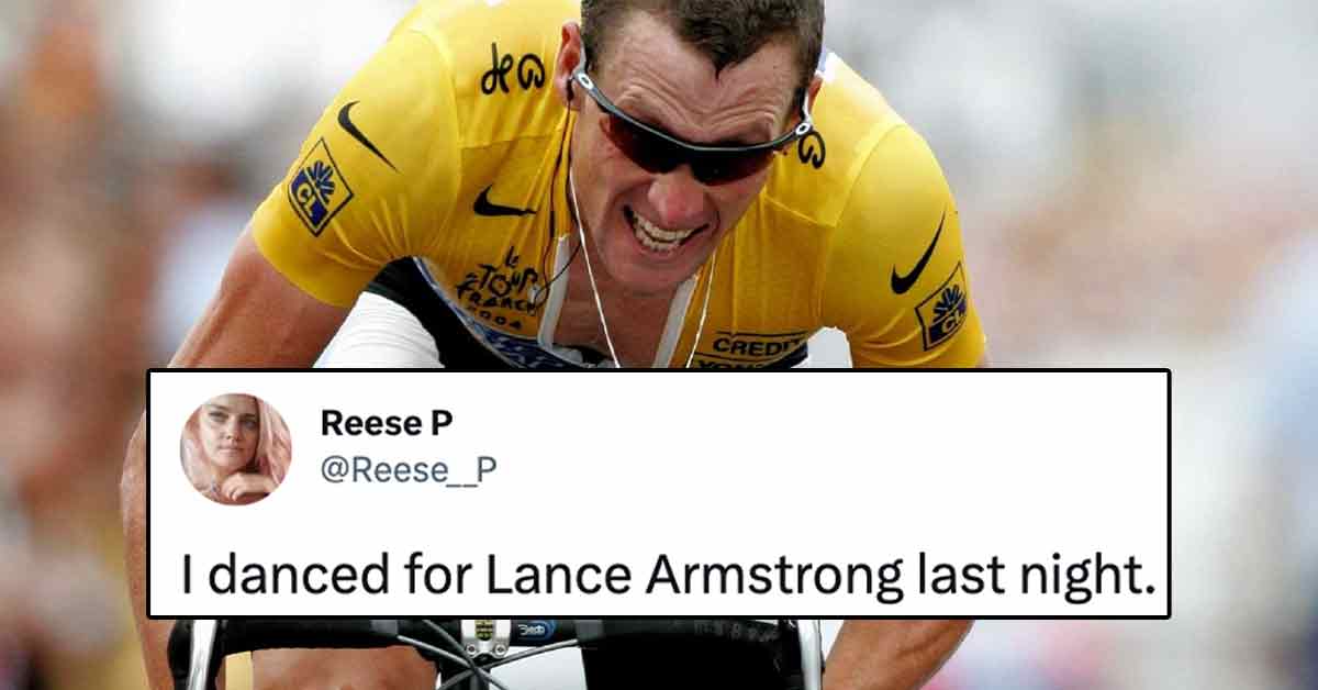 Lance Armstrong -  I danced for Lance Armstrong last night