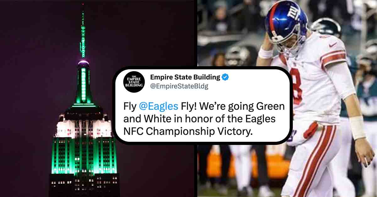 Twitter stunned by Empire State Building honoring Eagles