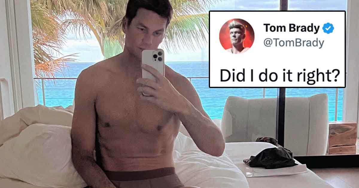 did i do it right? Tom Brady posts selfie in his under wear