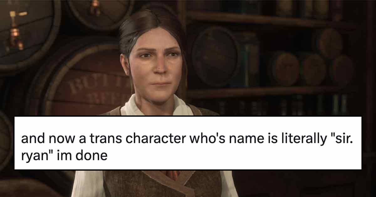 Hogwarts Legacy trans character named  Sirona Ryan