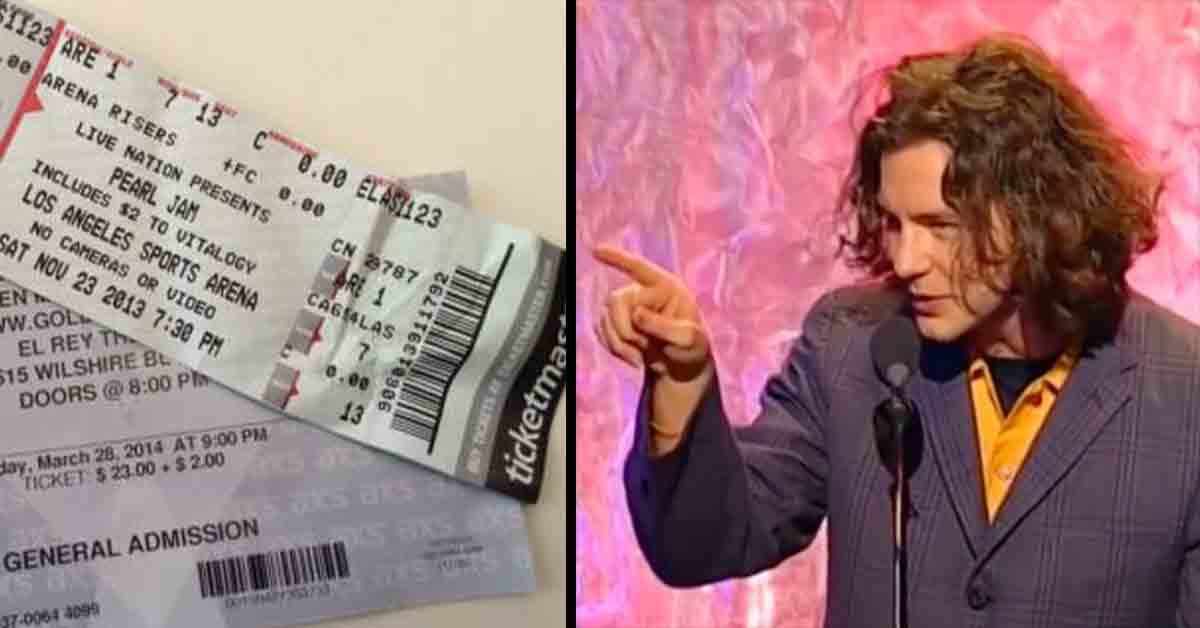 eddie vedder suggests food fight against tickemaster