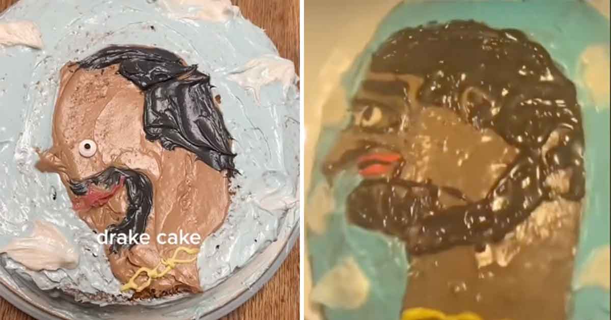 people are tiktok are trying to make thee worst drake cake they can