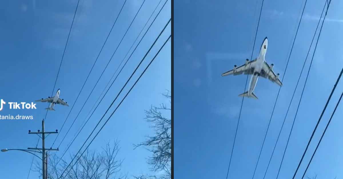 A Glitch in the Matrix? Trippy Video of Passenger Jet Floating in the Sky