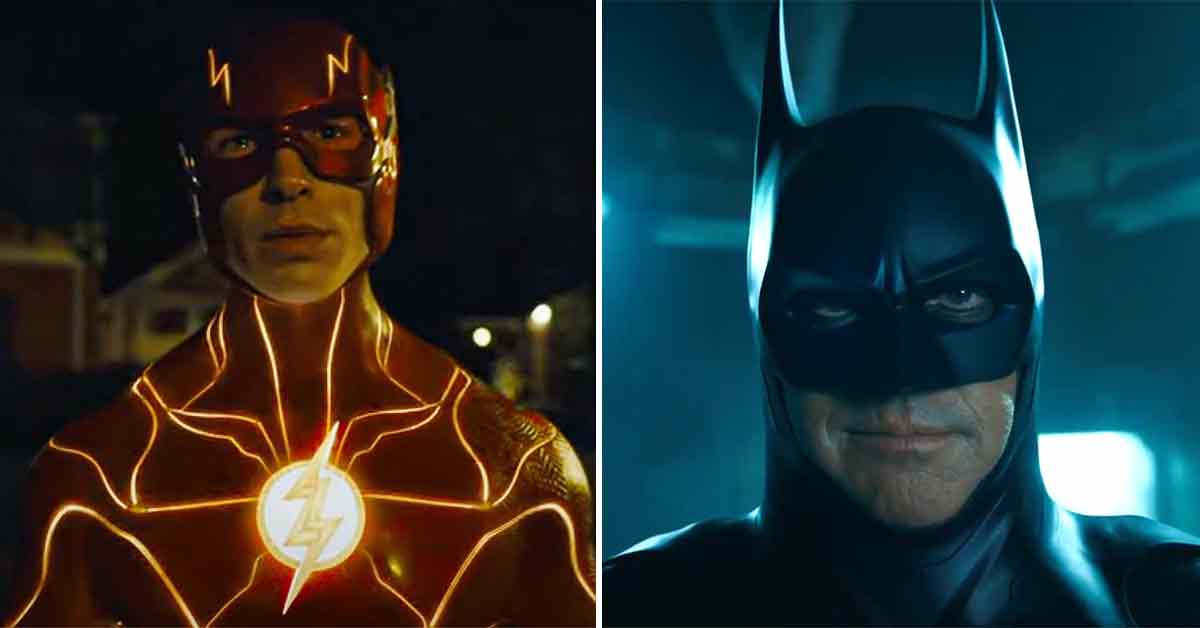 Michael Keaton as the Batman in the new The Flash trailer