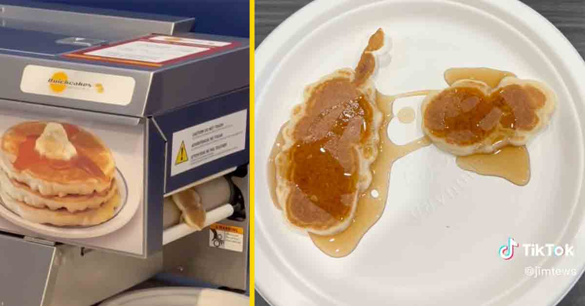 sad pancakes made by a robot