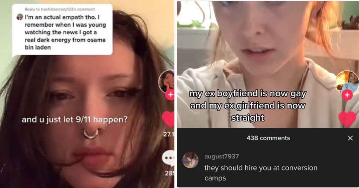 Unhinged TikTok comments - stop 9/11,