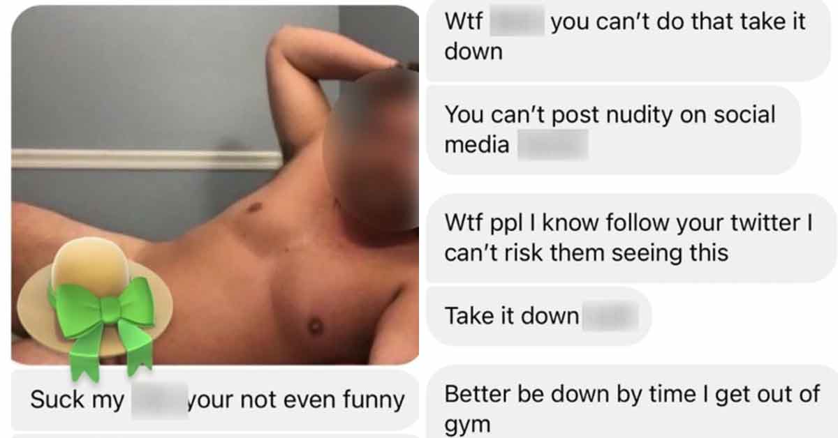 creep put on blast for sending a comedian his dick  pics on Valentine's Day