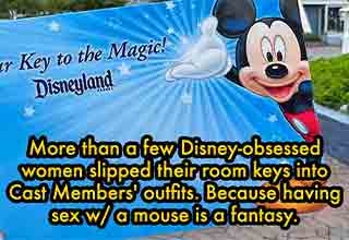 We've all seen the commercials, promos, and some of us have actually experienced a <strong><a href="https://www.ebaumsworld.com/pictures/25-mind-boggling-facts-about-disney-world/87069345/" target="_blank">Disney World</a></strong> or Disneyland park in our lifetime.
<br>
<br>
But what goes on behind the scenes and under the masks? We've sourced <strong><a href="https://www.reddit.com/r/AskReddit/comments/11e3p8y/former_actors_at_disney_parks_whats_the_weirdest/?sort=top" target="_blank">AskReddit</a></strong> to compile some of the creepiest and most deranged stories told by parks actors and mascots who have lived through these experiences.
<br>
<br>
Make sure your seatbelt is securely fastened because we're taking you on a ride through the dark side of amusement parks.
