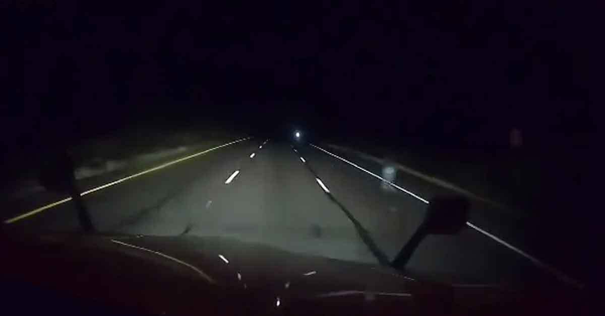 trucker thinks he caught a ghost on his dashcam