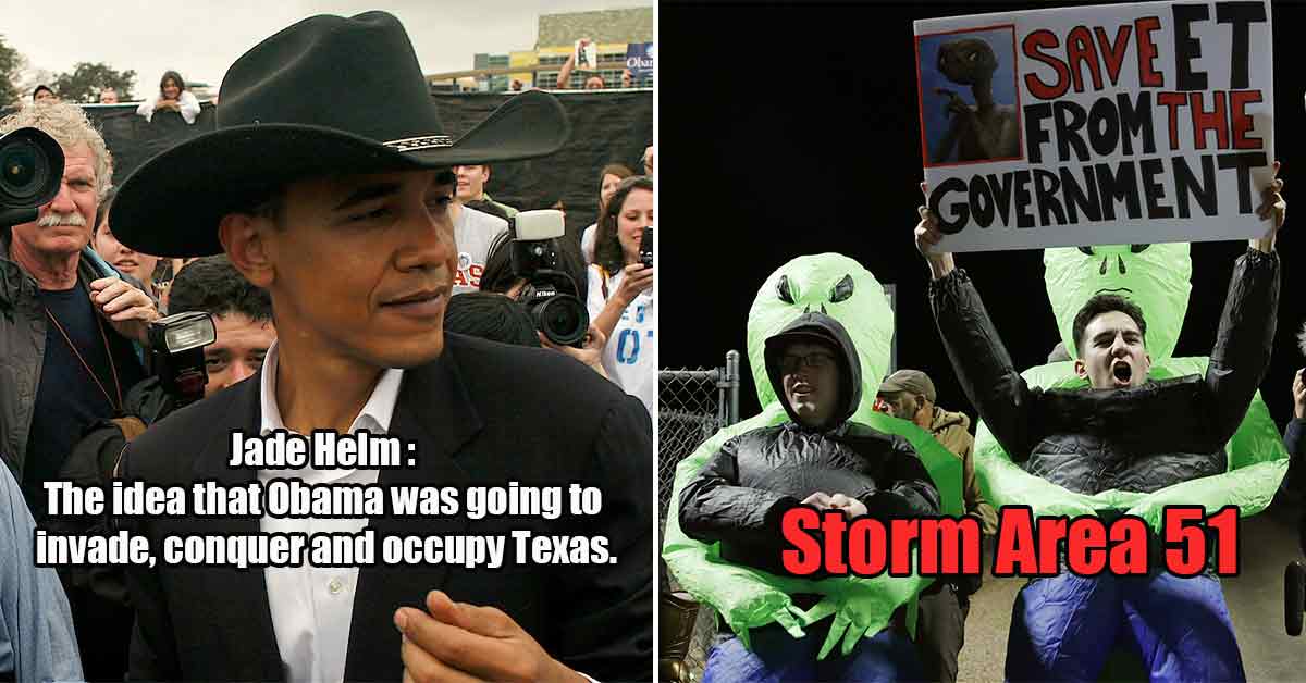 dumb controversies and conspiracies -  Jade Helm Obama -  Storm Area 51