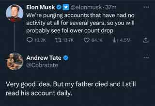 My Father Died and…”: Andrew Tate Emotionally Begs Elon Musk Not to Remove  His Father's Twitter Presence Post Policy Change - The SportsRush
