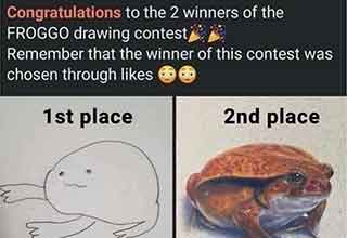 frog drawing contest