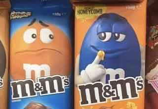 dirty pics - funny M&M placement