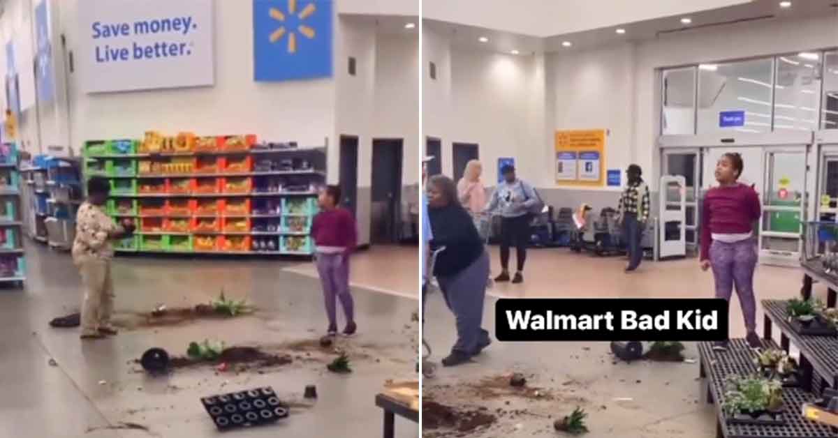 teen goes nuts inside walmart -  curses out strangers and attacks her grandma