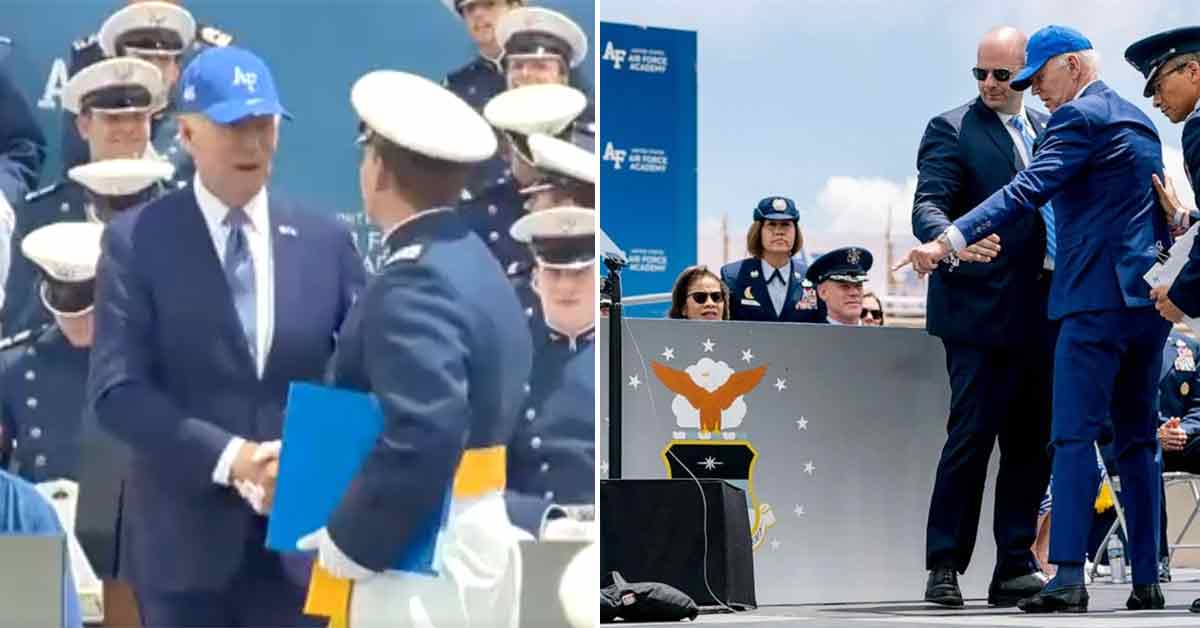 Joe Biden at the Air Force Academy graduation