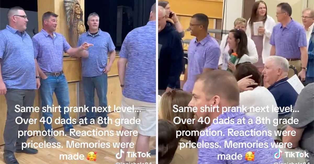 40 dads pranked with epic same shirt prank