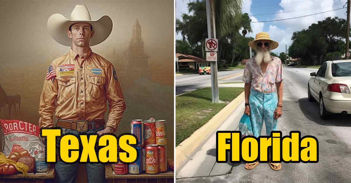 14 Of The Most Stereotypical People From Their State According to A.I.