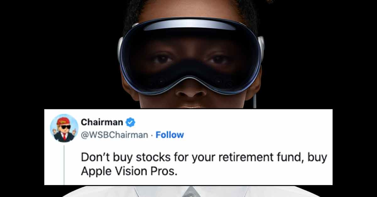 Don't buy stocks for your retirement, buy Apple Vision Pro
