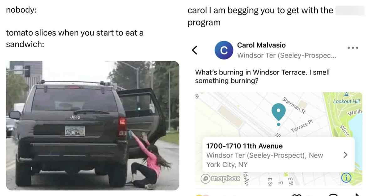 carol I am begging you to get with the program