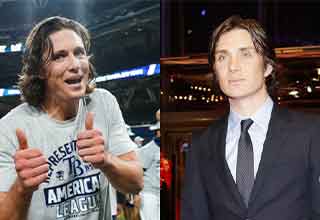 <p dir="ltr">Stars, they’re just like us – and by just like us we mean they sure as hell look like a lot of other people, a lesson actor Cillian Murphy and Tampa Bay Rays pitcher Tyler Glasnow recently learned.</p><p data-empty="true"><br></p><p dir="ltr">On Friday, June 9, the MLB star discovered his celebrity doppleganger after nabbing his first win since 2021, an achievement baseball statistics service @CodifyBaseball heralded with an optimistic mid-game post.</p><p data-empty="true"><br></p><p>“Tyler Glasnow looking great so far today vs. the Rangers,” they captioned a photo of the 29-year-old athlete.&nbsp;</p><p><br></p><p dir="ltr">Yet, more so than an MLB player making a comeback after years of injuries and surgeries, several fans saw something else in Glasnow – more specifically, a very sporty Cillian Murphy.&nbsp;</p><p dir="ltr"><br></p><p dir="ltr">“I swear to god I thought this was a new look at a Cillian Murphy baseball film at first glance,” <a href="https://twitter.com/NicholasPas5/status/1667369098152484864">joked Twitter user @NicholasPas5</a>.&nbsp;</p><p dir="ltr"><br></p><p dir="ltr">But Murphy and Glasnow are far from the only stars to bear a striking resemblance. From Katy Perry and Zoey Deschanel to Fiona Apple and Ty Dolla Sign (yes, really) and a whole lot of other athletes, here are 18 celebrities with certified twins.&nbsp;</p>