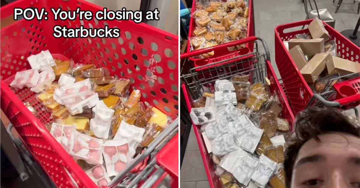 Starbucks Worker Exposes the Insane Amount of Food He Throws Out Every Day