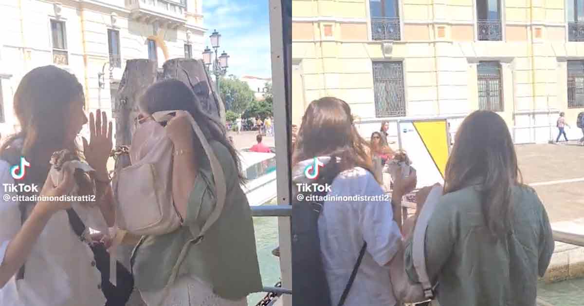 Pickpockets flee after being called out in Italy