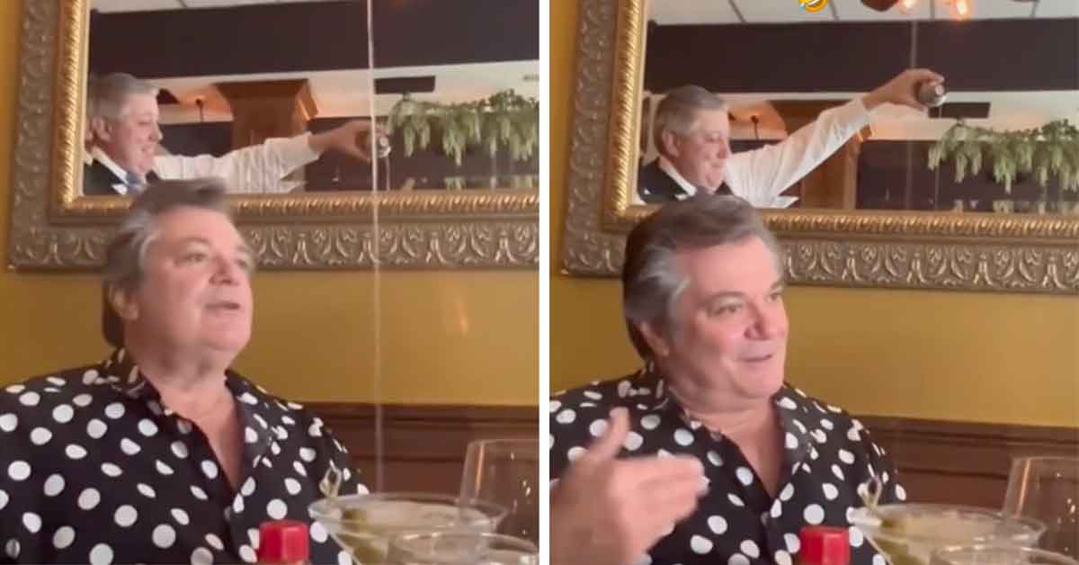 Stereotypical Italian Dad Is Very Impressed With Waiter’s Pour