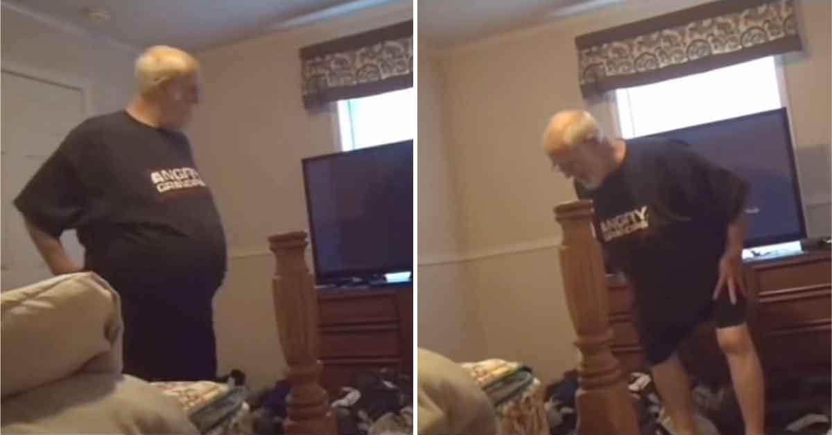 Angry Grandpa Fixes the TV With a Massive Fart