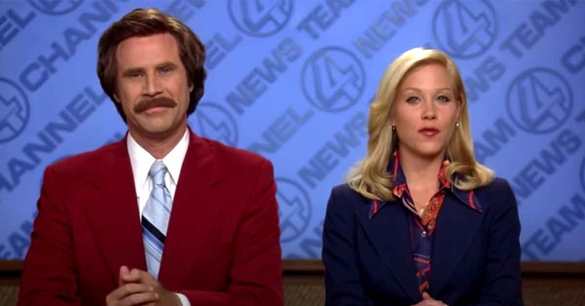 Anchorman screenshot - f-bombs in family movies